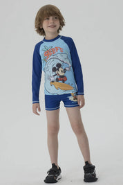 Short de Baño Niño Mickey Azul Marino