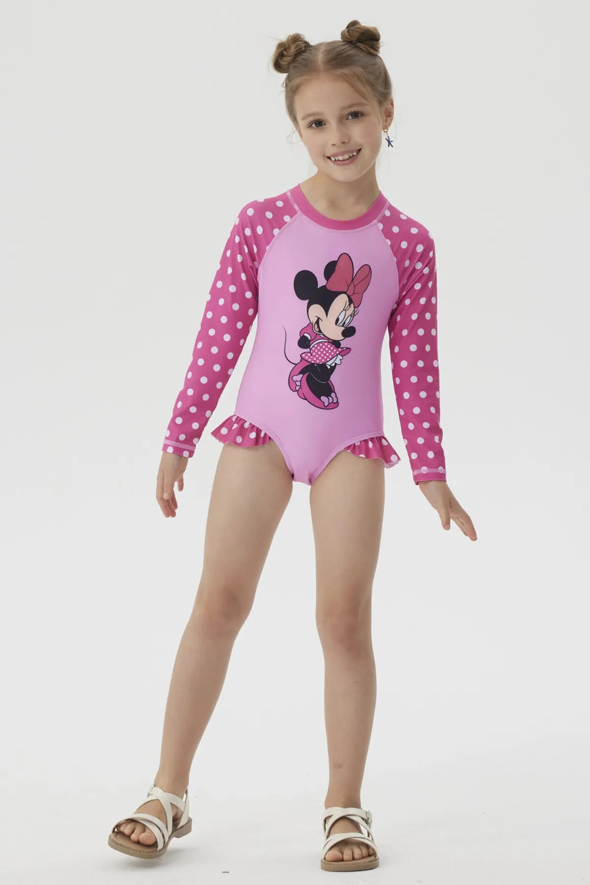 Traje de Baño Niña Minnie Rosado