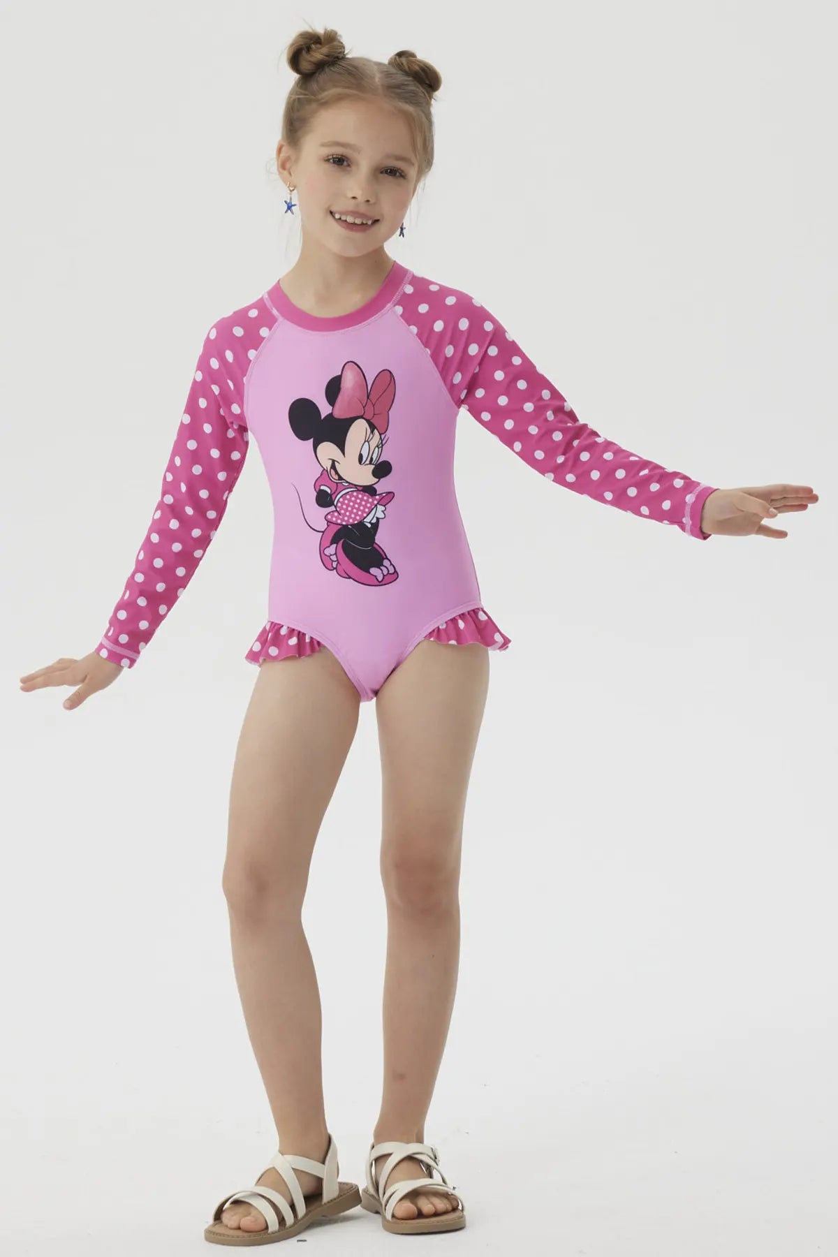 Traje de Baño Niña Minnie Rosado