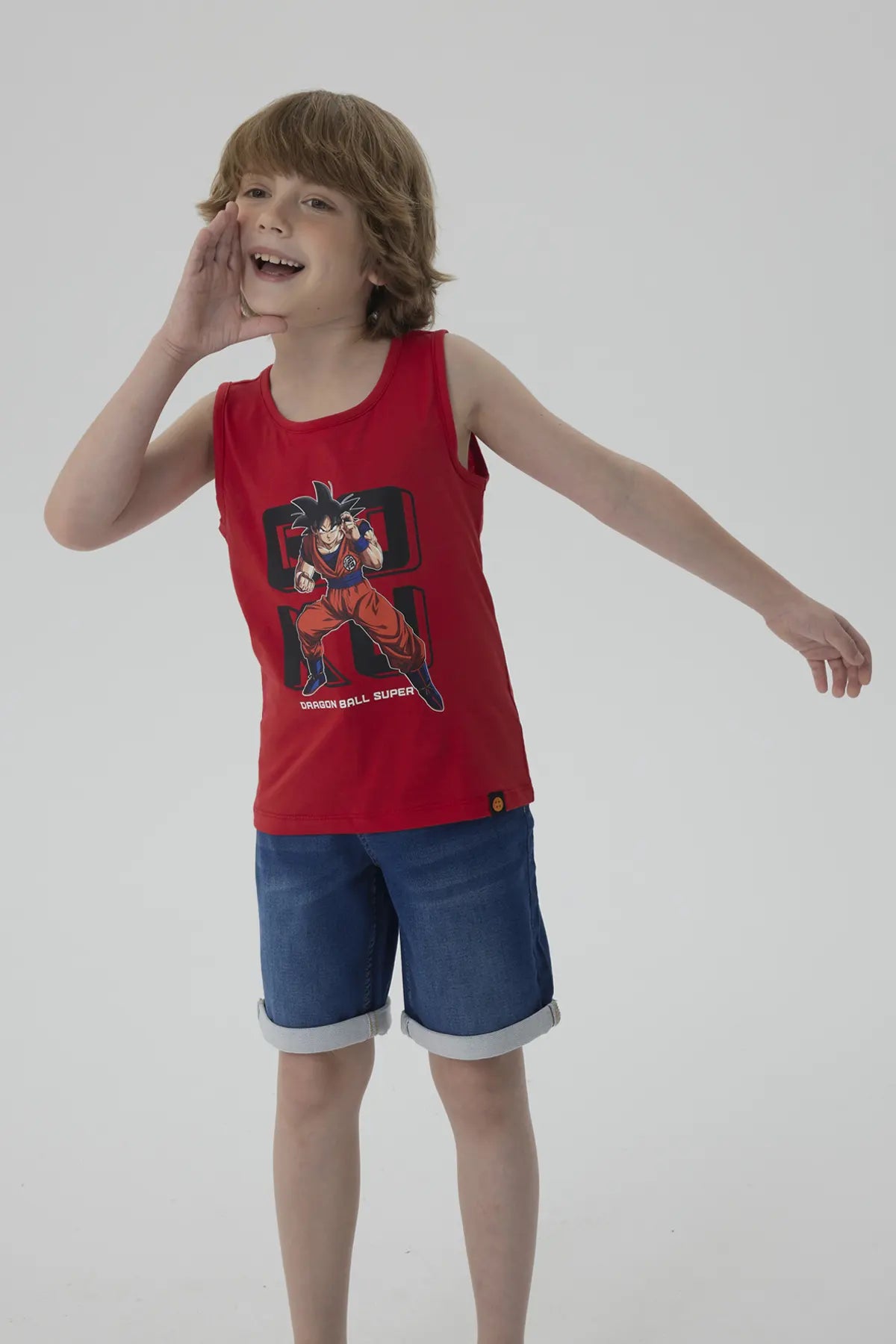 Polera Niño Dragon Ball Rojo