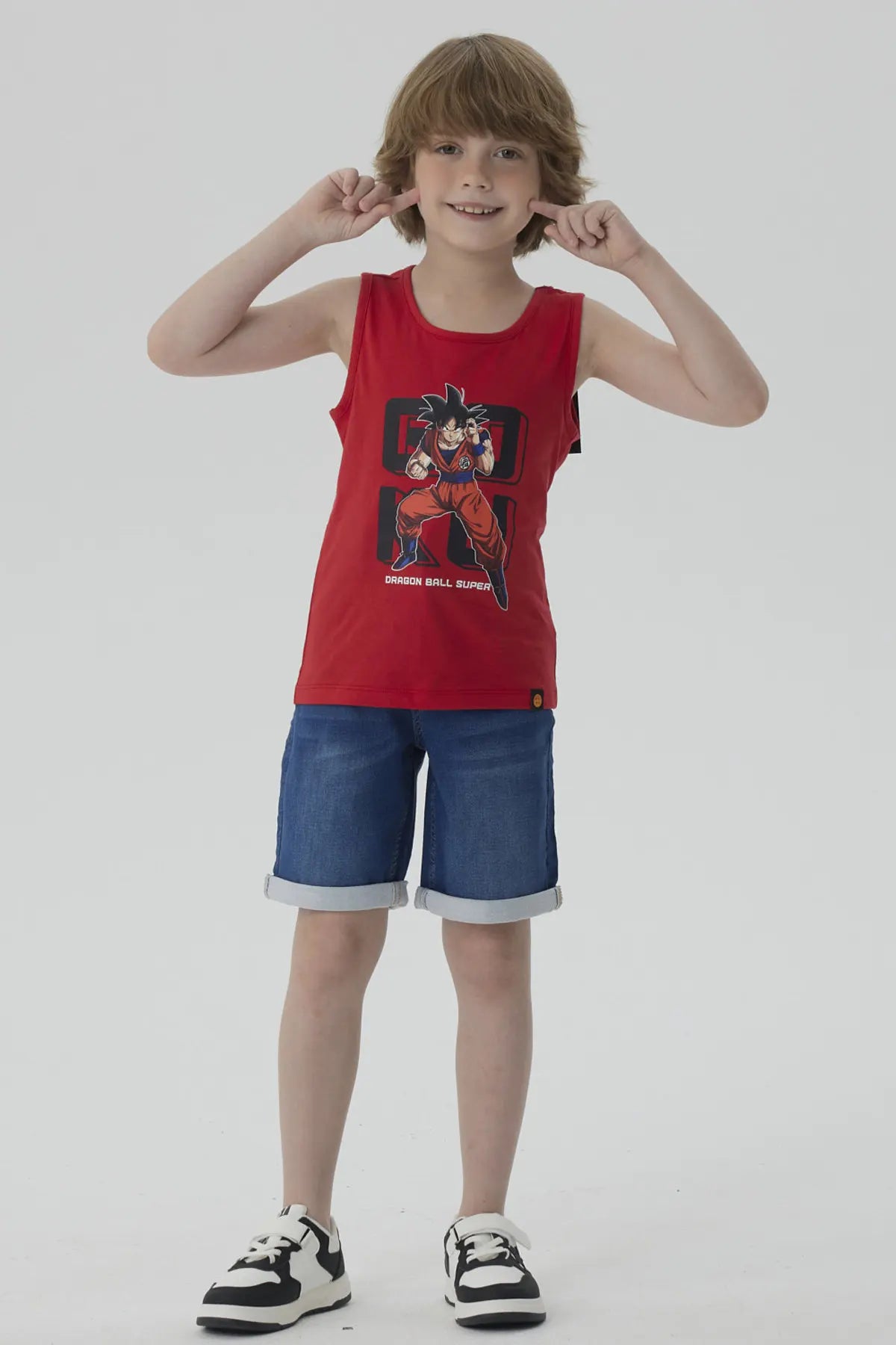 Polera Niño Dragon Ball Rojo