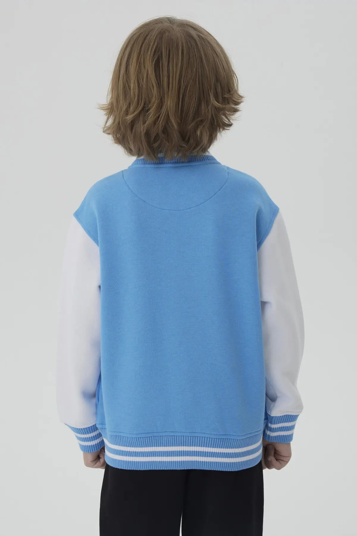 Polerón Niño Tipo College Azul