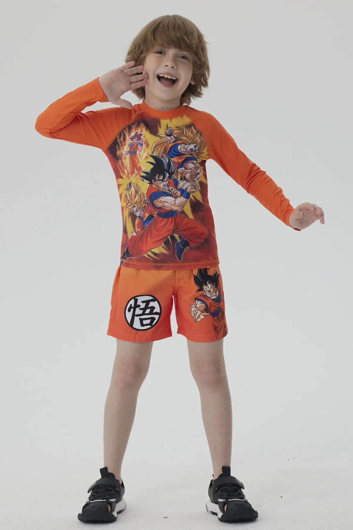 Short de Baño Niño Gokú Naranjo