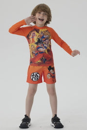 Short de Baño Niño Gokú Naranjo