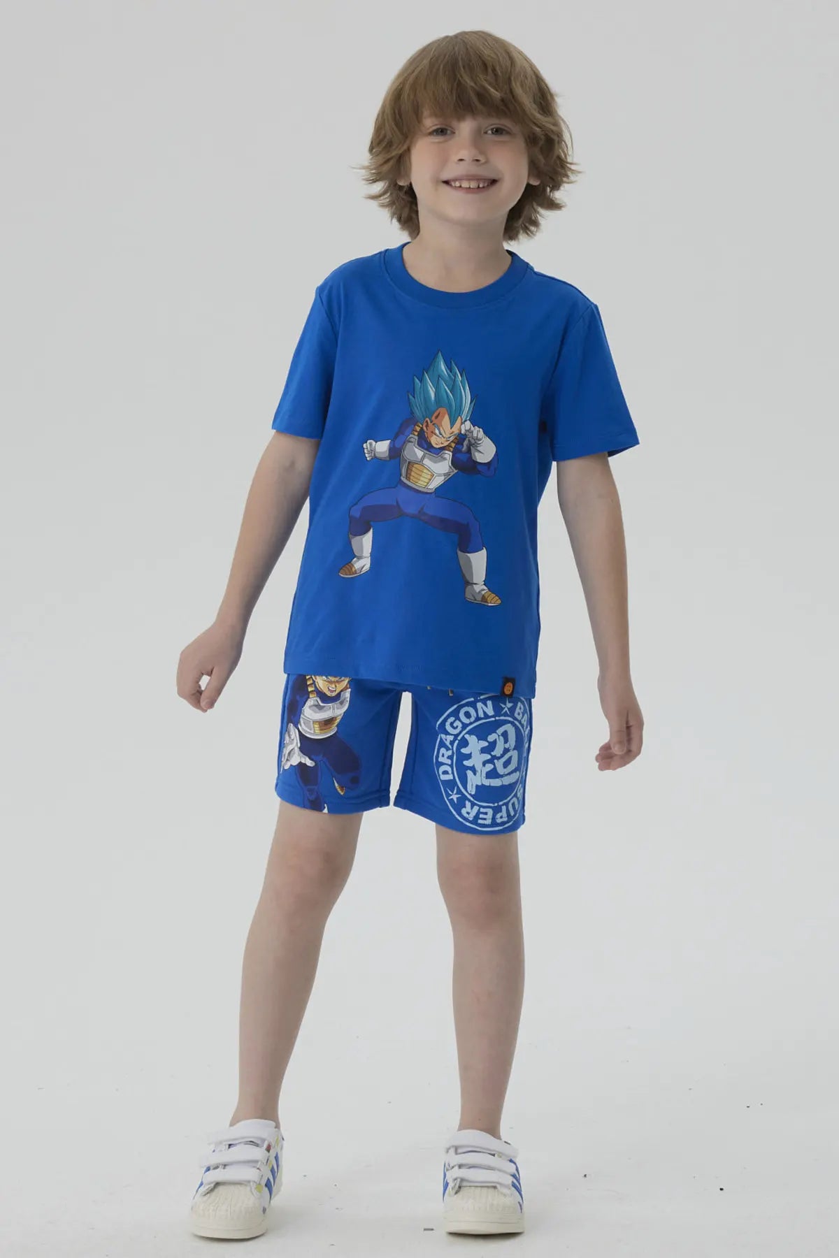 Bermuda Niño Dragon Ball Azul Marino