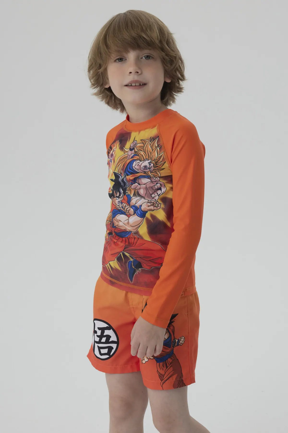 Traje de Baño Niño Dragon Ball Naranjo