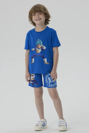 Polera Niño Dragon Ball Azul