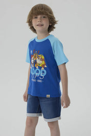 Polera Niño Paw Patrol Azul