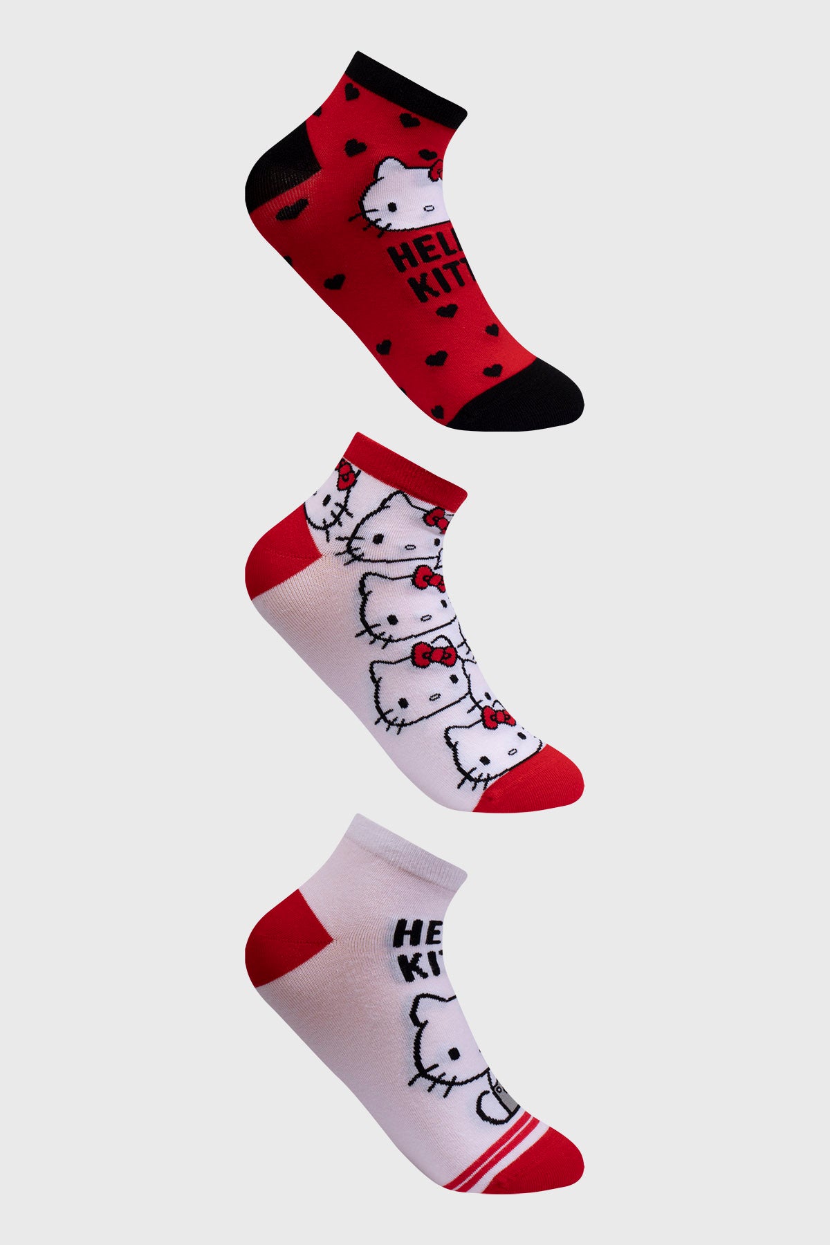 Calceta Deportiva Mujer Hello Kitty Blanco