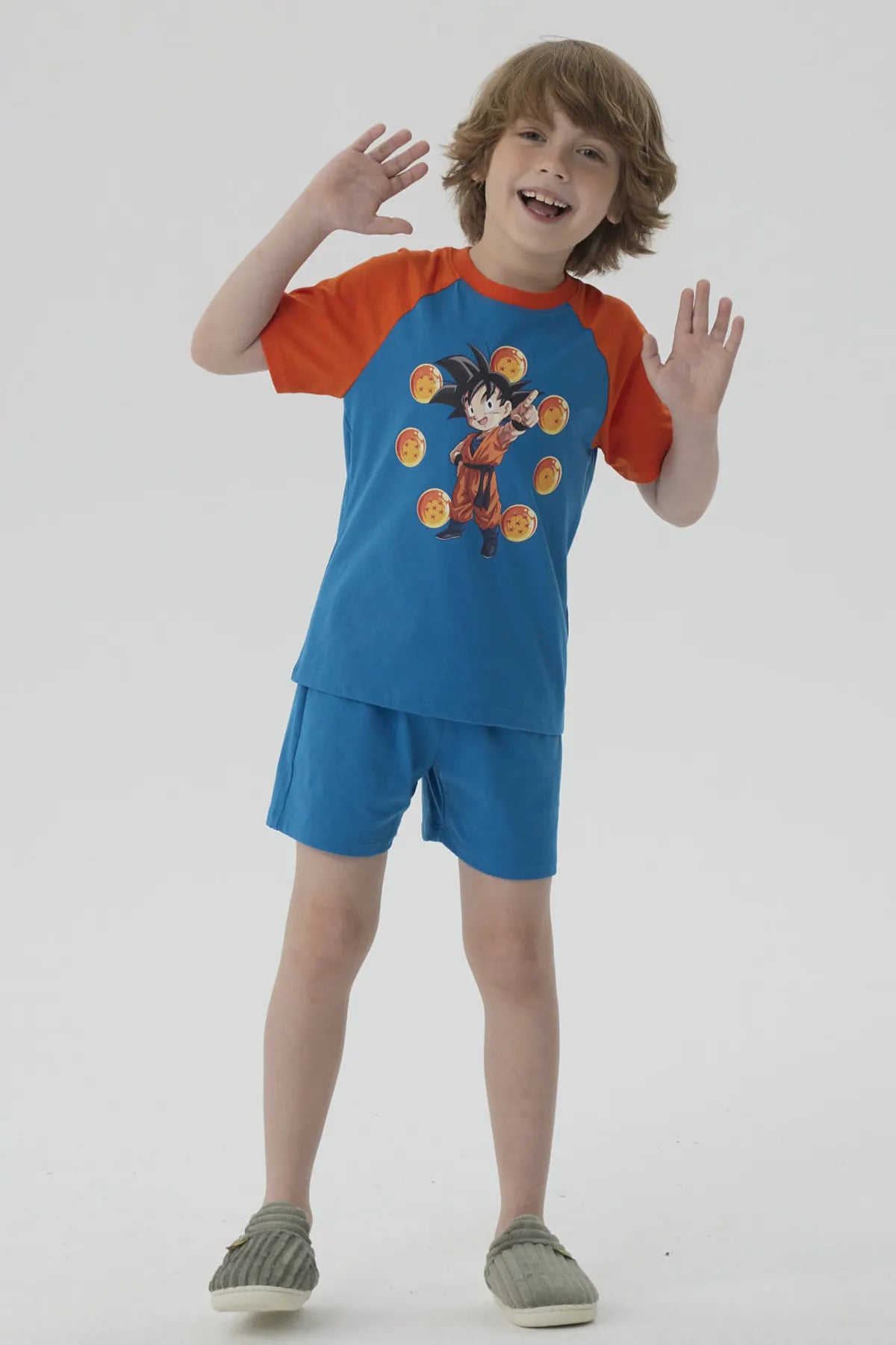 Pijama Niño Short Dragon Turquesa