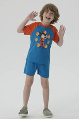 Pijama Niño Short Dragon Turquesa