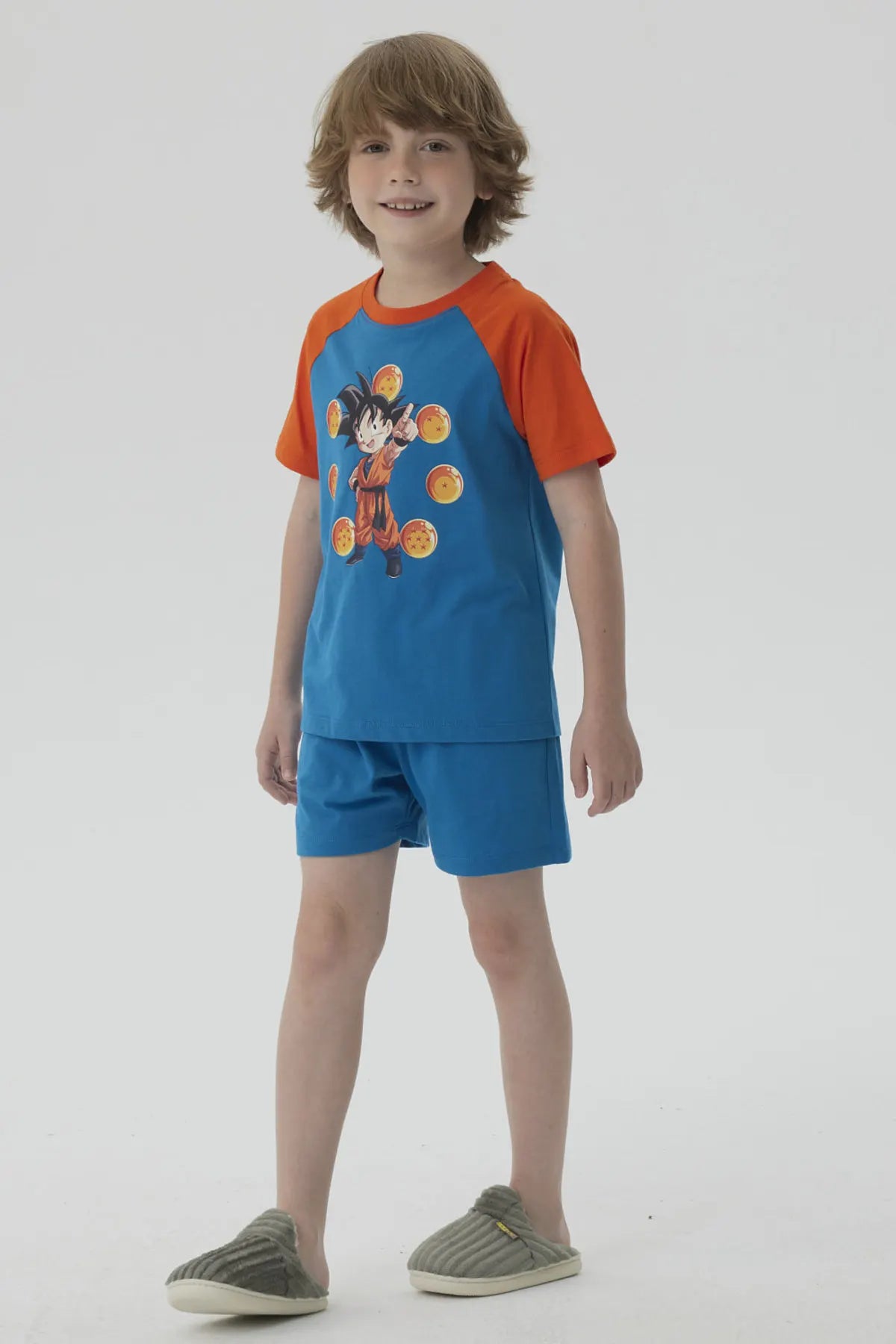 Pijama Niño Short Dragon Turquesa
