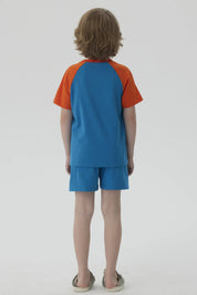 Pijama Niño Short Dragon Turquesa