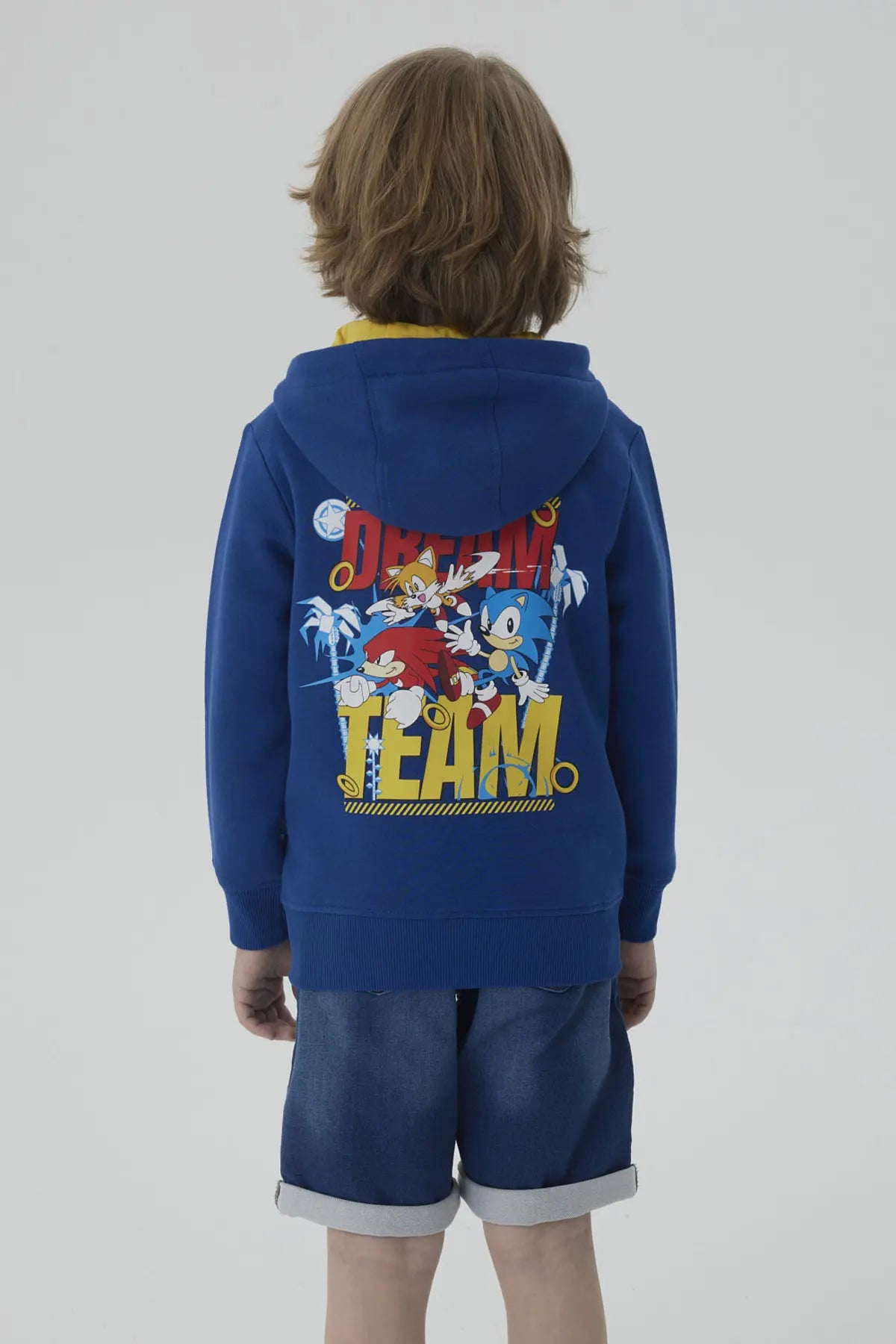 Polerón Niño Full Zipper Azul Marino