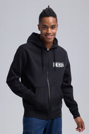 Polerón Hombre Full Zipper Negro