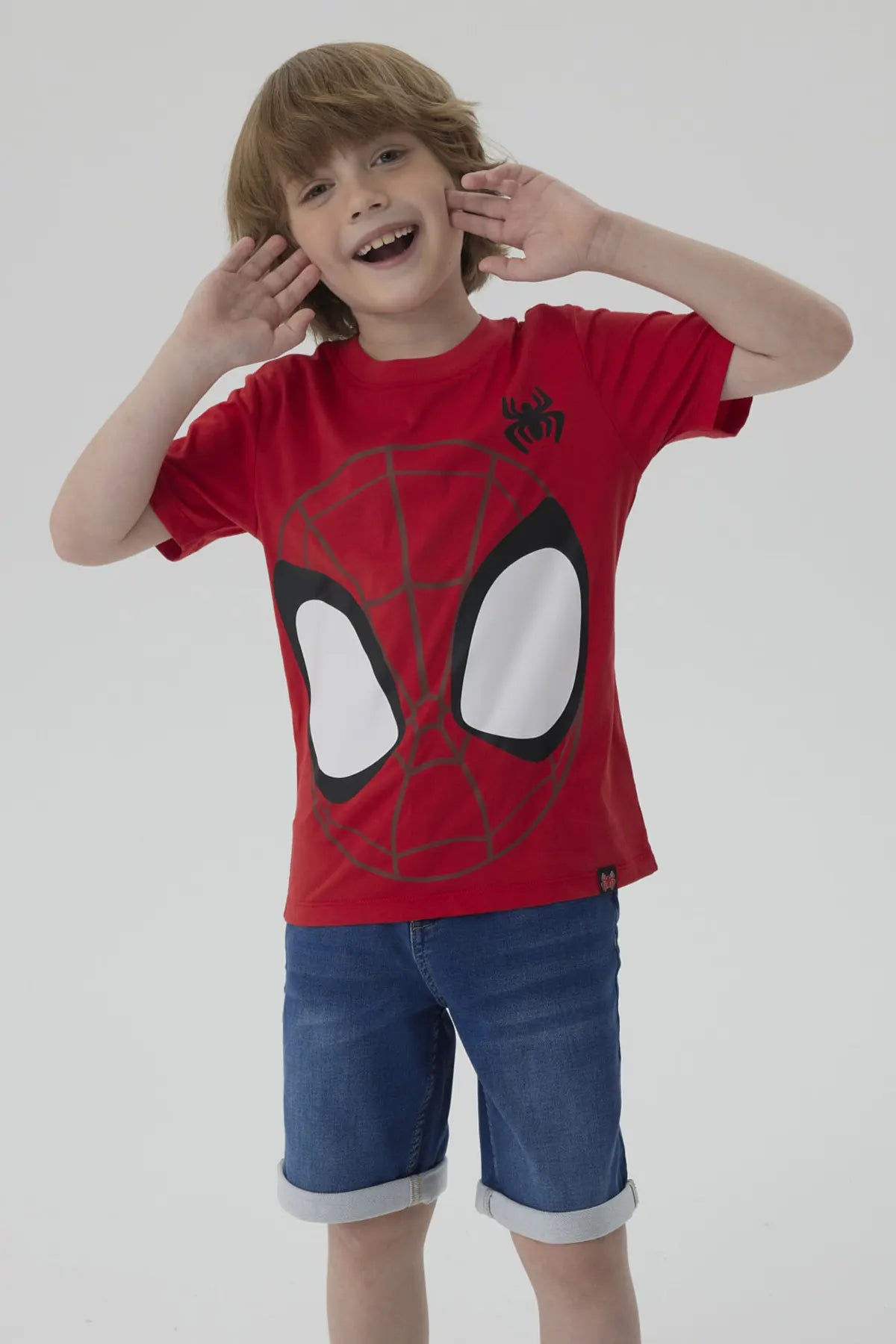 Polera Niño Estampado Rojo