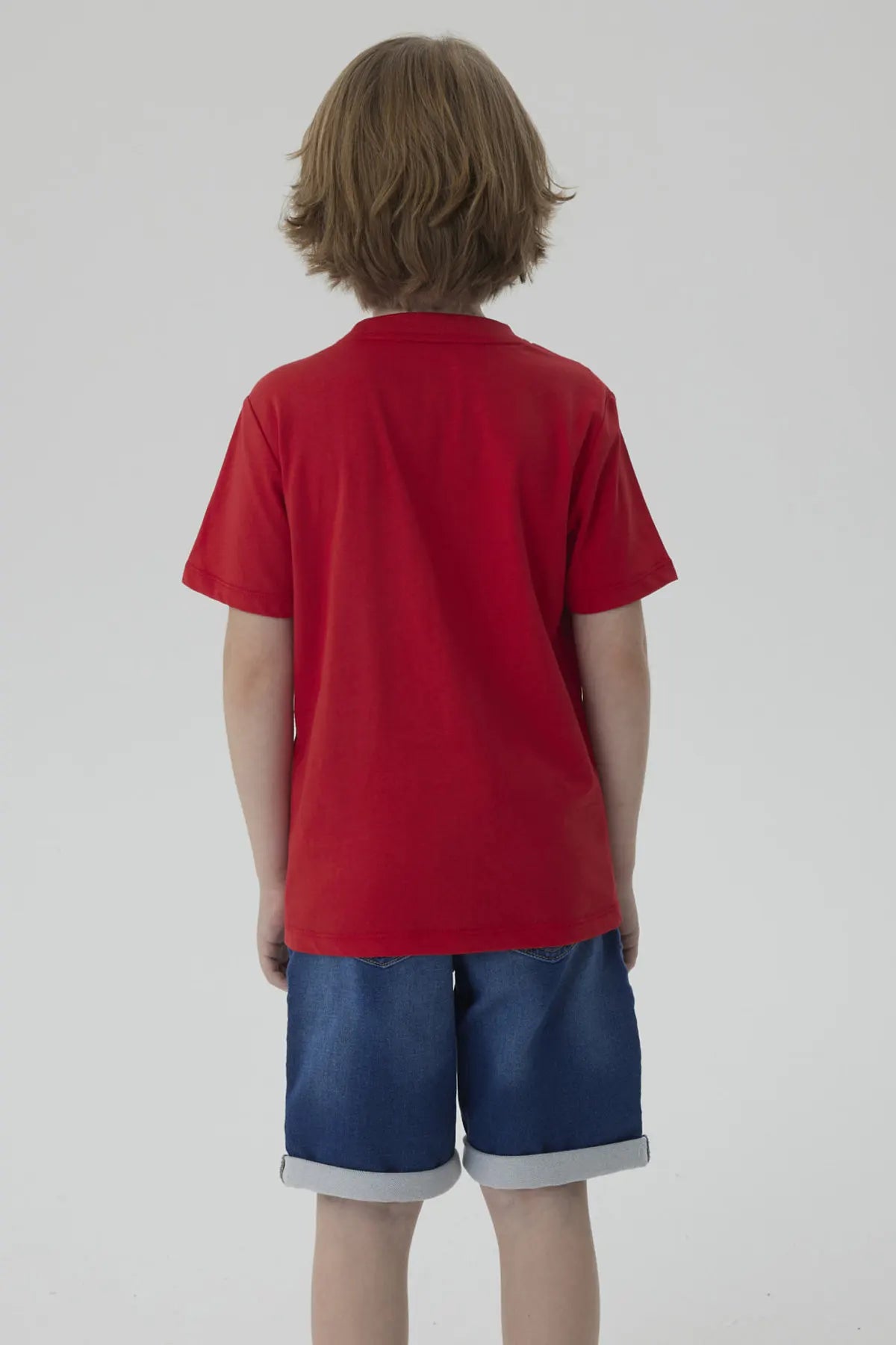 Polera Niño Estampado Rojo