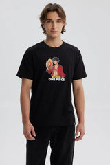 Polera Hombre One Piece Negro