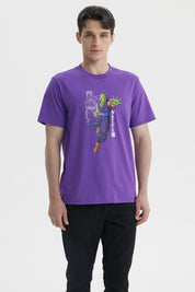 Polera Hombre Dragon Morado