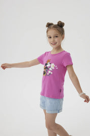 Polera Niña Mickey Y Sus Amigos Rosado