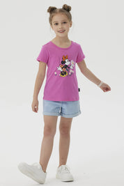 Polera Niña Mickey Y Sus Amigos Rosado