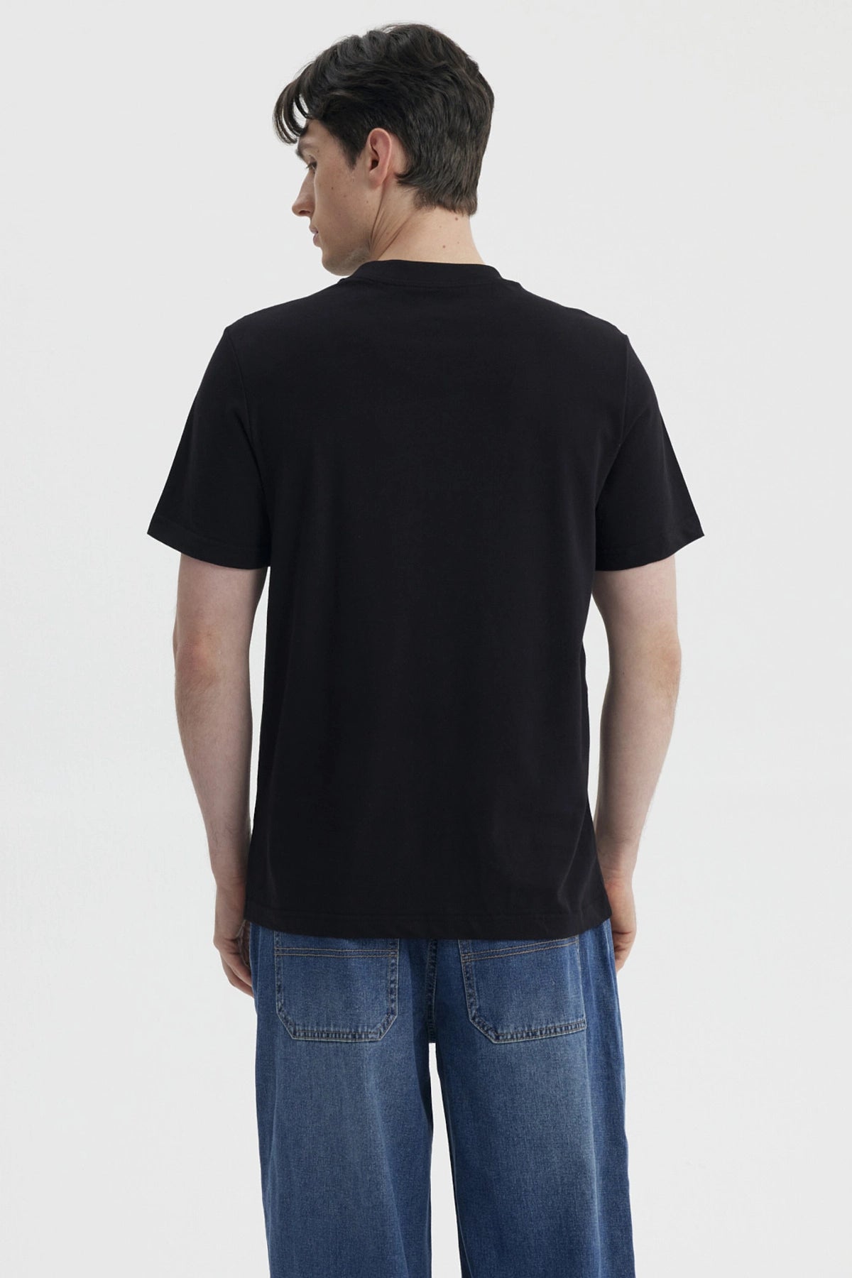 Polera Hombre Regular Negro