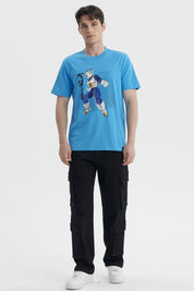 Polera Hombre Dragon Azul