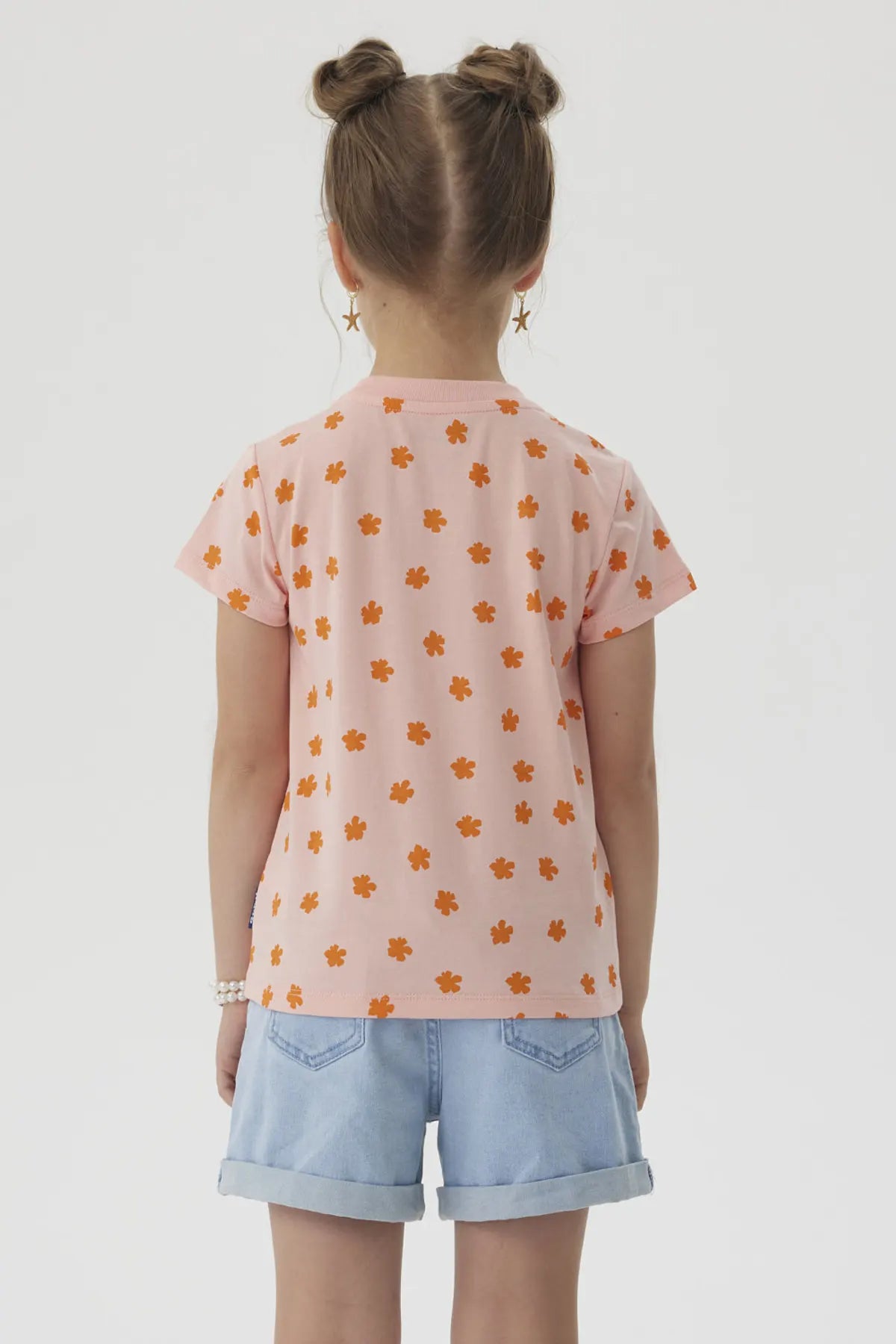 Polera Niña Stitch Turquesa