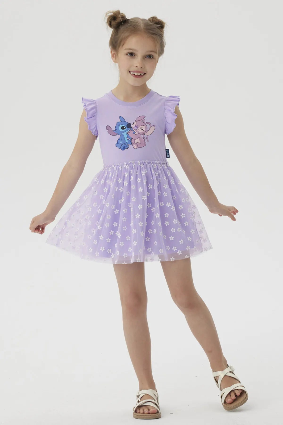 Vestido Niña Falda Lila