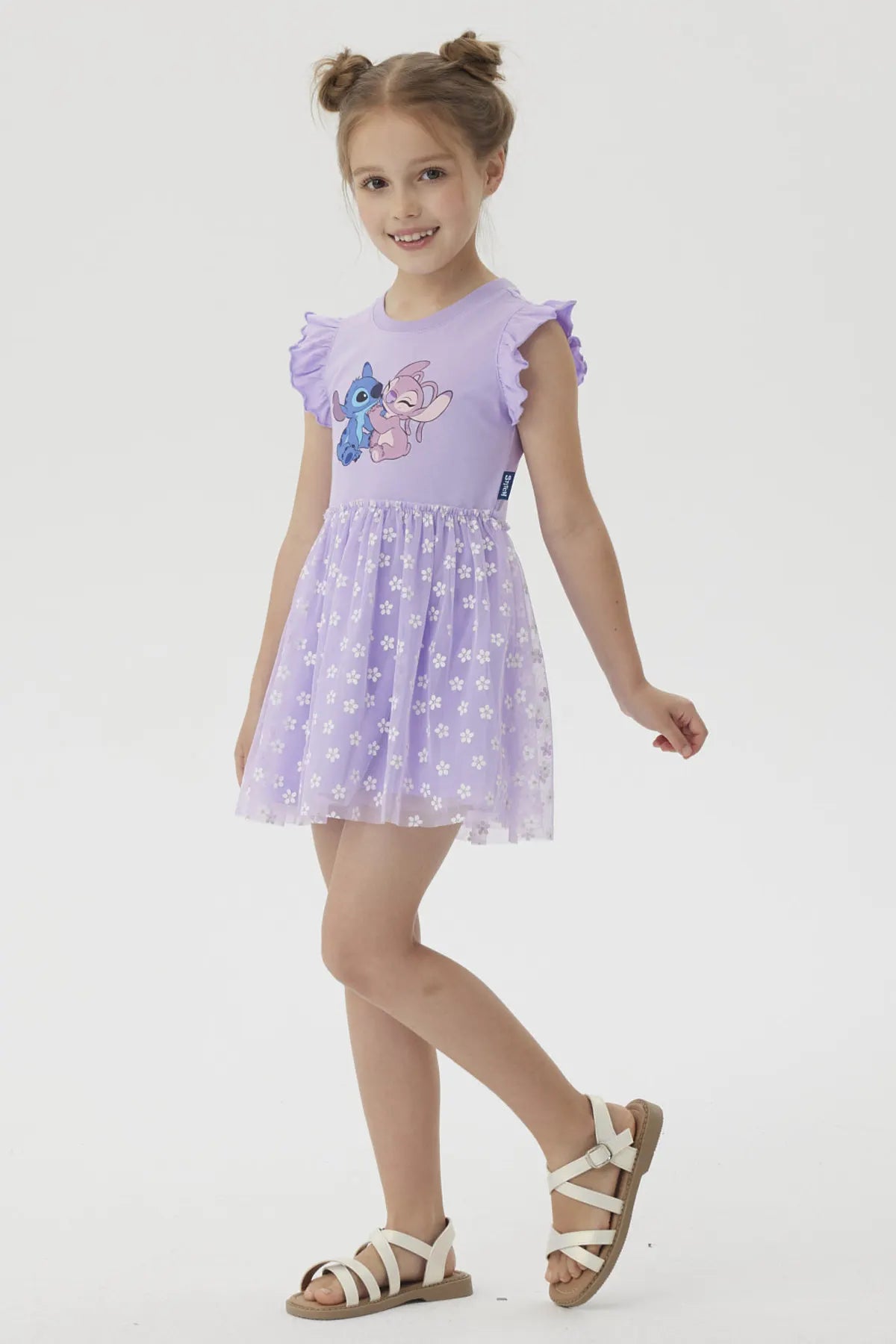 Vestido Niña Falda Lila