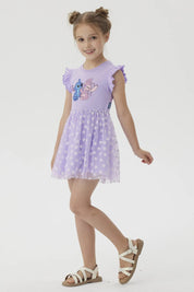 Vestido Niña Falda Lila