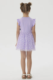 Vestido Niña Falda Lila