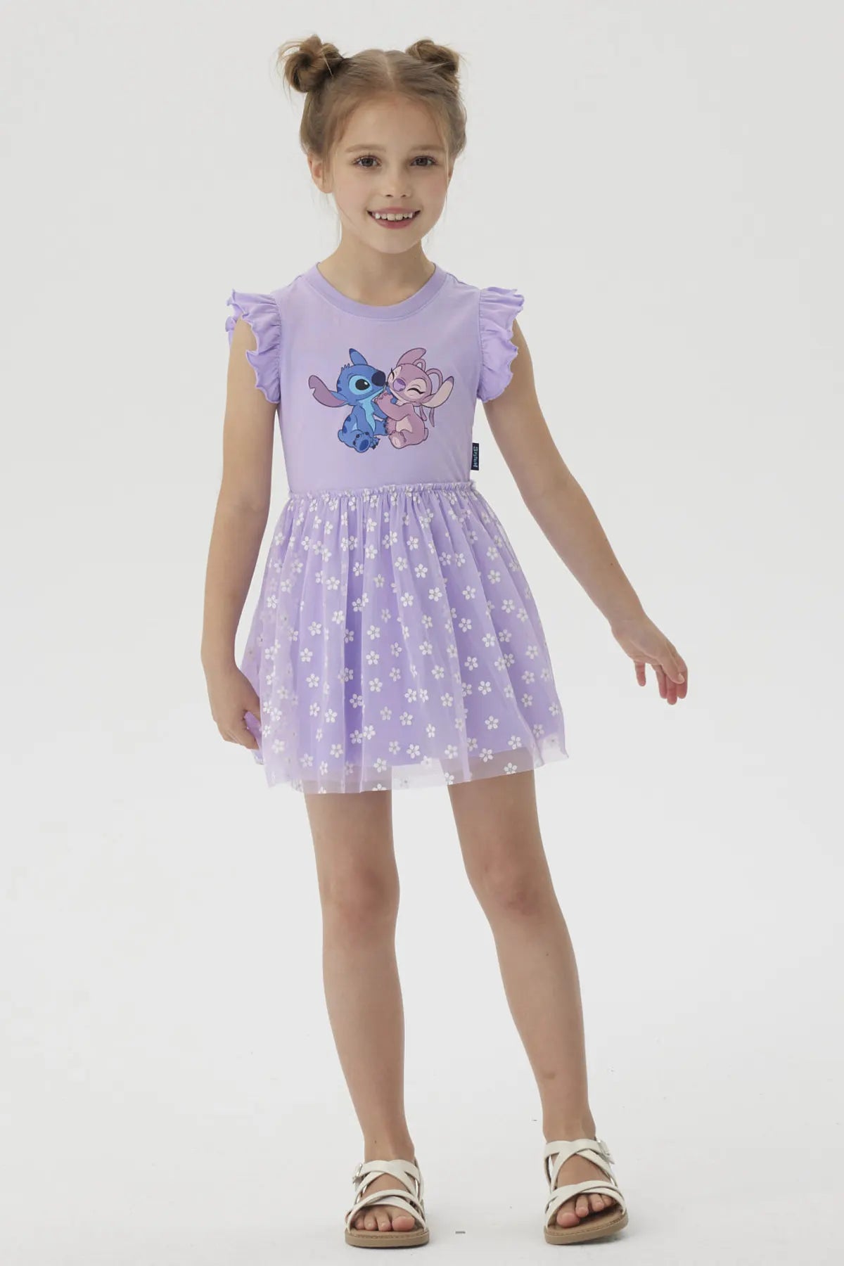 Vestido Niña Falda Lila