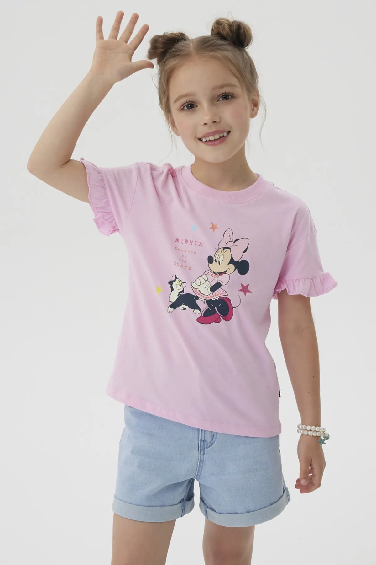 Polera Niña Mickey Y Sus Amigos Rojo