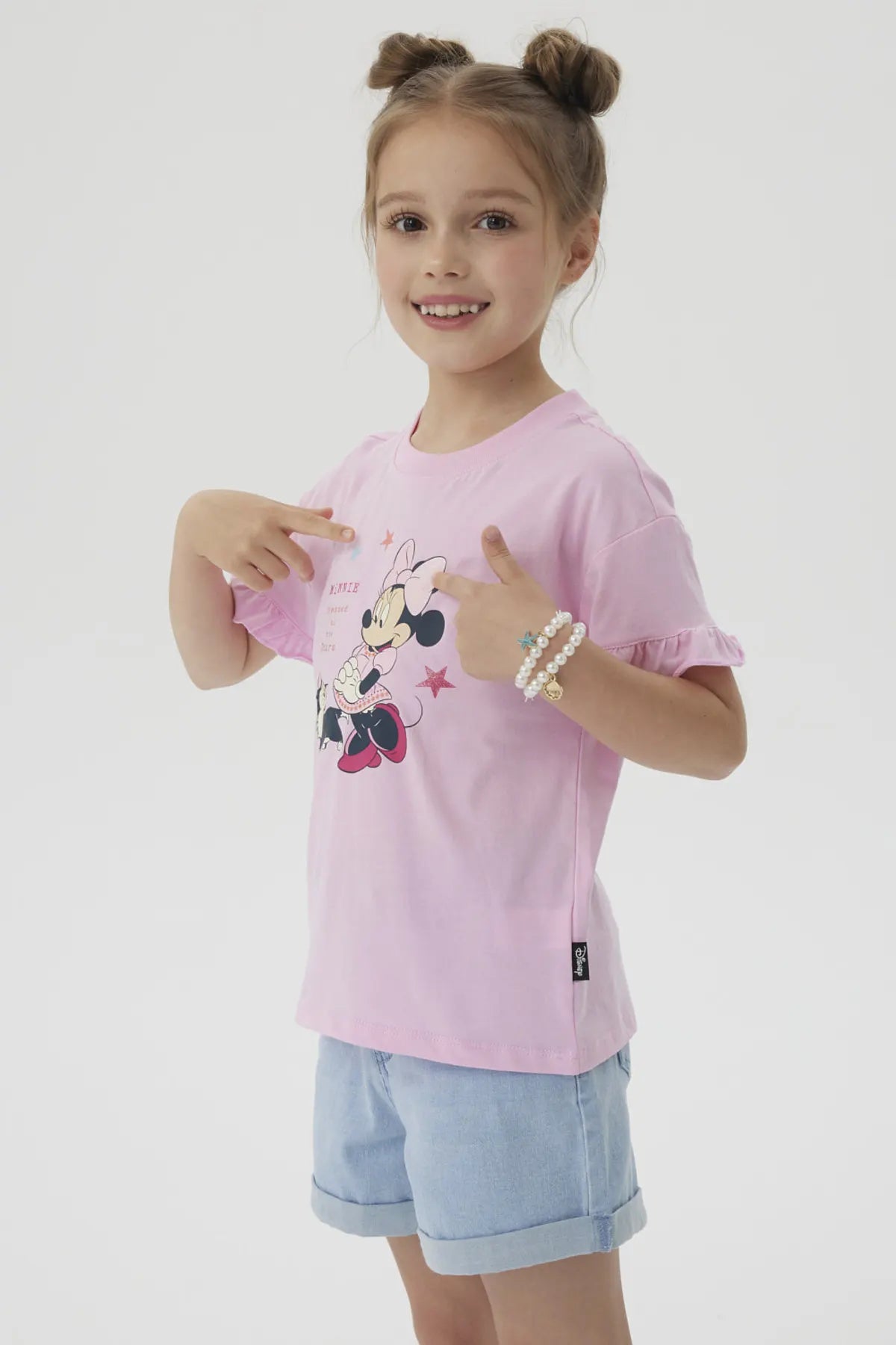 Polera Niña Mickey Y Sus Amigos Rojo