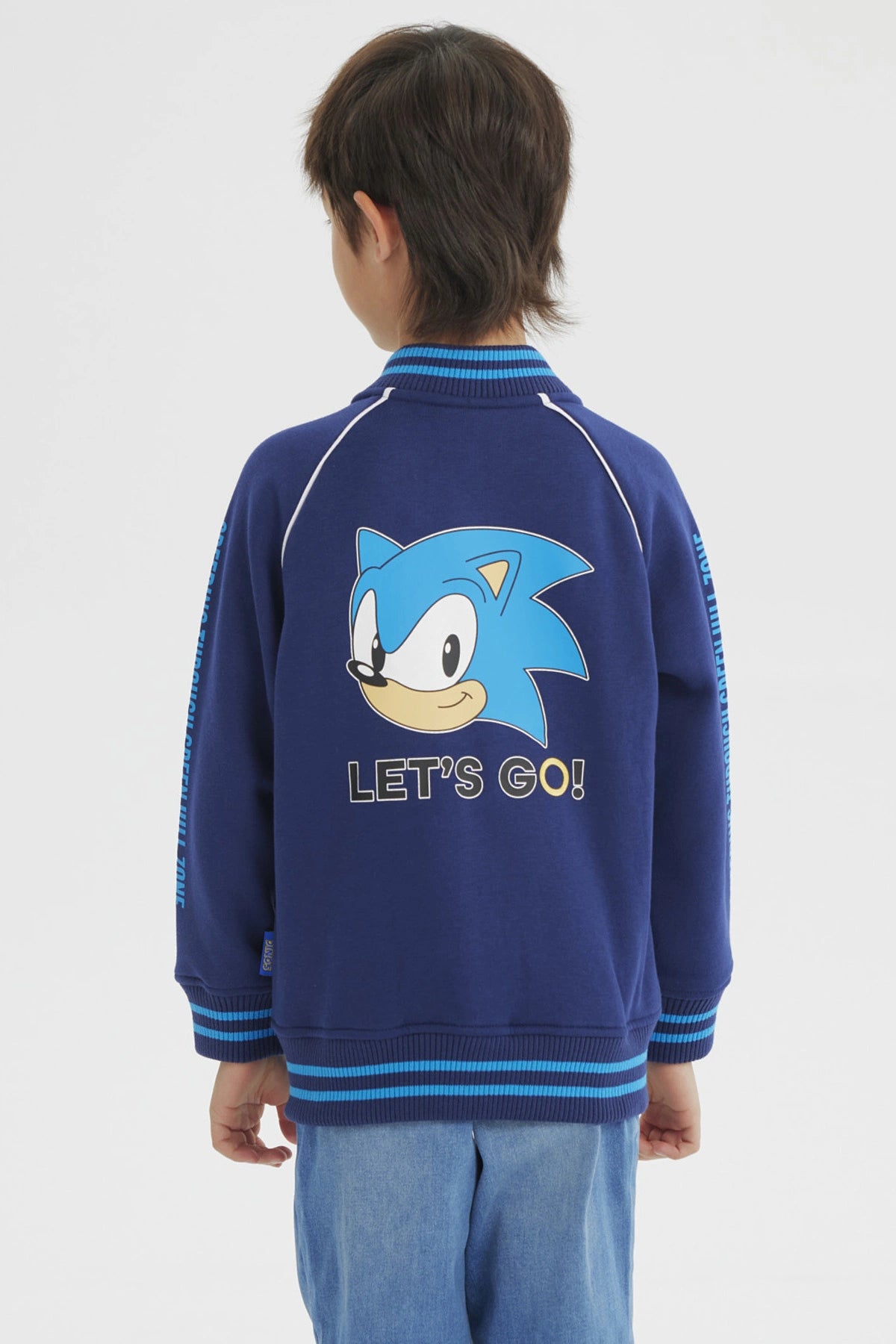 Polerón Niño Sonic Azul Marino