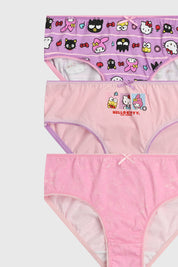 Calzón Niña Tripack Hello Kitty Rosado
