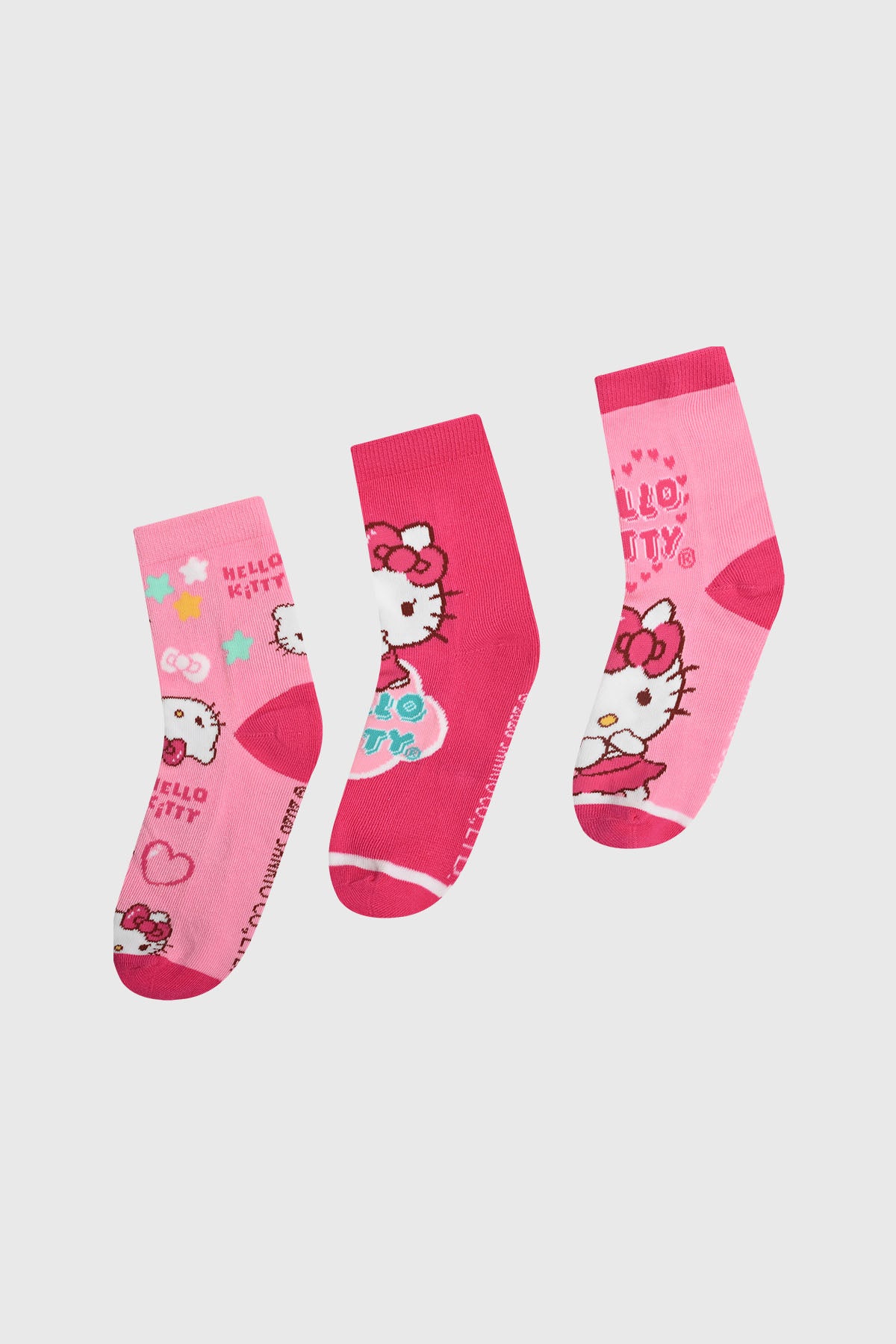 Calcetín Niña Tripack Rosado