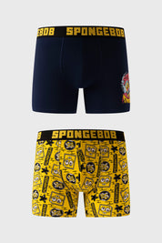 Boxer Hombre Bipack Bob Esponja Azul Marino