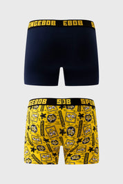 Boxer Hombre Bipack Bob Esponja Azul Marino