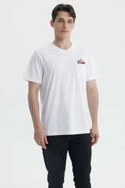 Polera Hombre Dragon Blanco