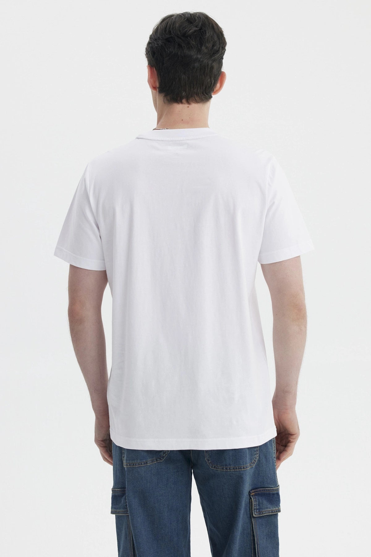 Polera Hombre Dragon Blanco