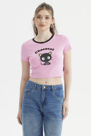 Polera Mujer Hello Kitty Rosado