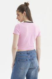 Polera Mujer Hello Kitty Rosado