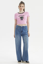 Polera Mujer Hello Kitty Rosado