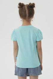 Polera Niña Bluey Turquesa