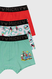 Boxer Niño Tripack Mickey Verde Claro
