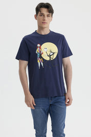 Polera Hombre Juvenil Jack y Sally Azul Marino