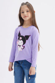 Polera Niña Hello Kitty Lila