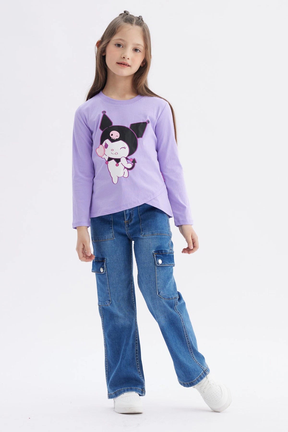 Polera Niña Hello Kitty Lila
